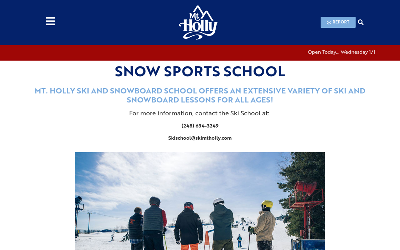 Mt. Holly Ski and Snowboard School