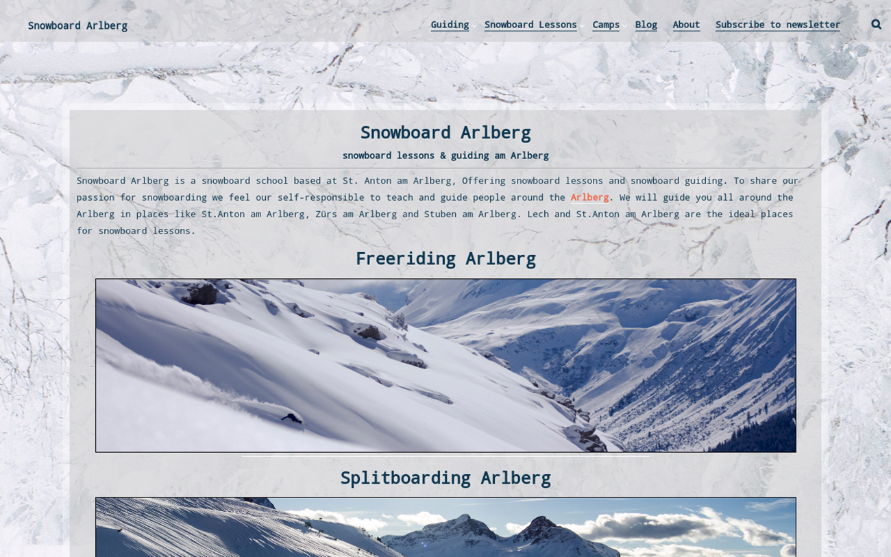 Snowboard Arlberg, Snowboard school St. Anton am Arlberg