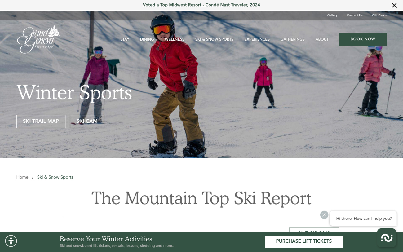 The Mountain Top Ski & Adventure Center at Grand Geneva